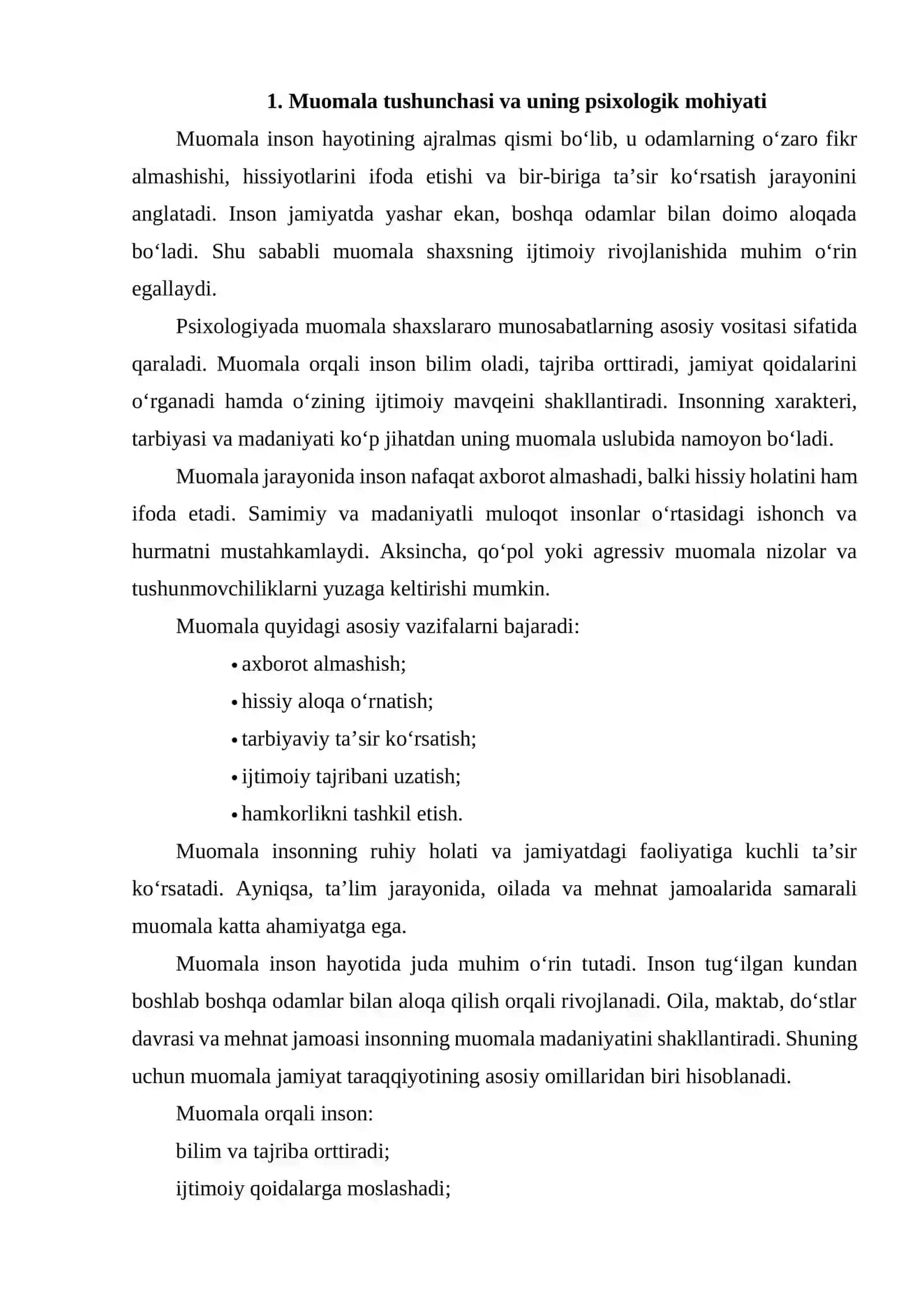MUOMALA TURLARI VA ULARNING DIAGNOSTIKASI 2