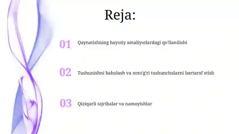 "Qaynash" mavzusini o'qitish metodikasi 2