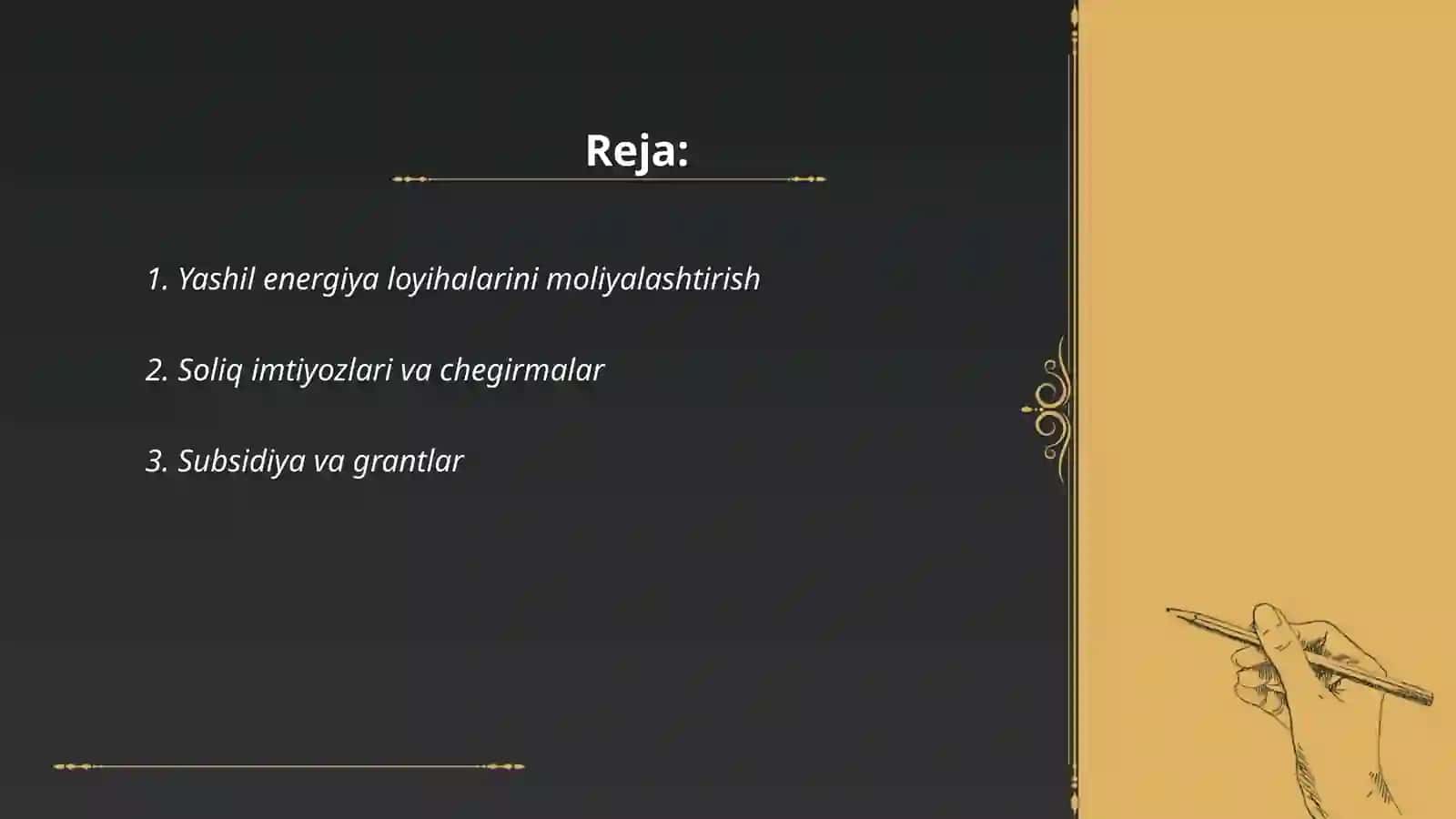 Yashil energetikani davlat tomonidan qoʻllab-quvvatlashning xorij tajribasi 2