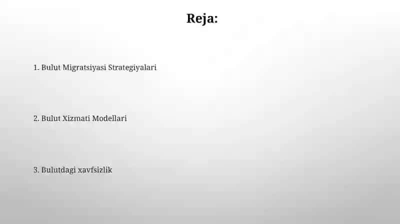 Bulutli texnologiyalar va ular bilan ishlash 2