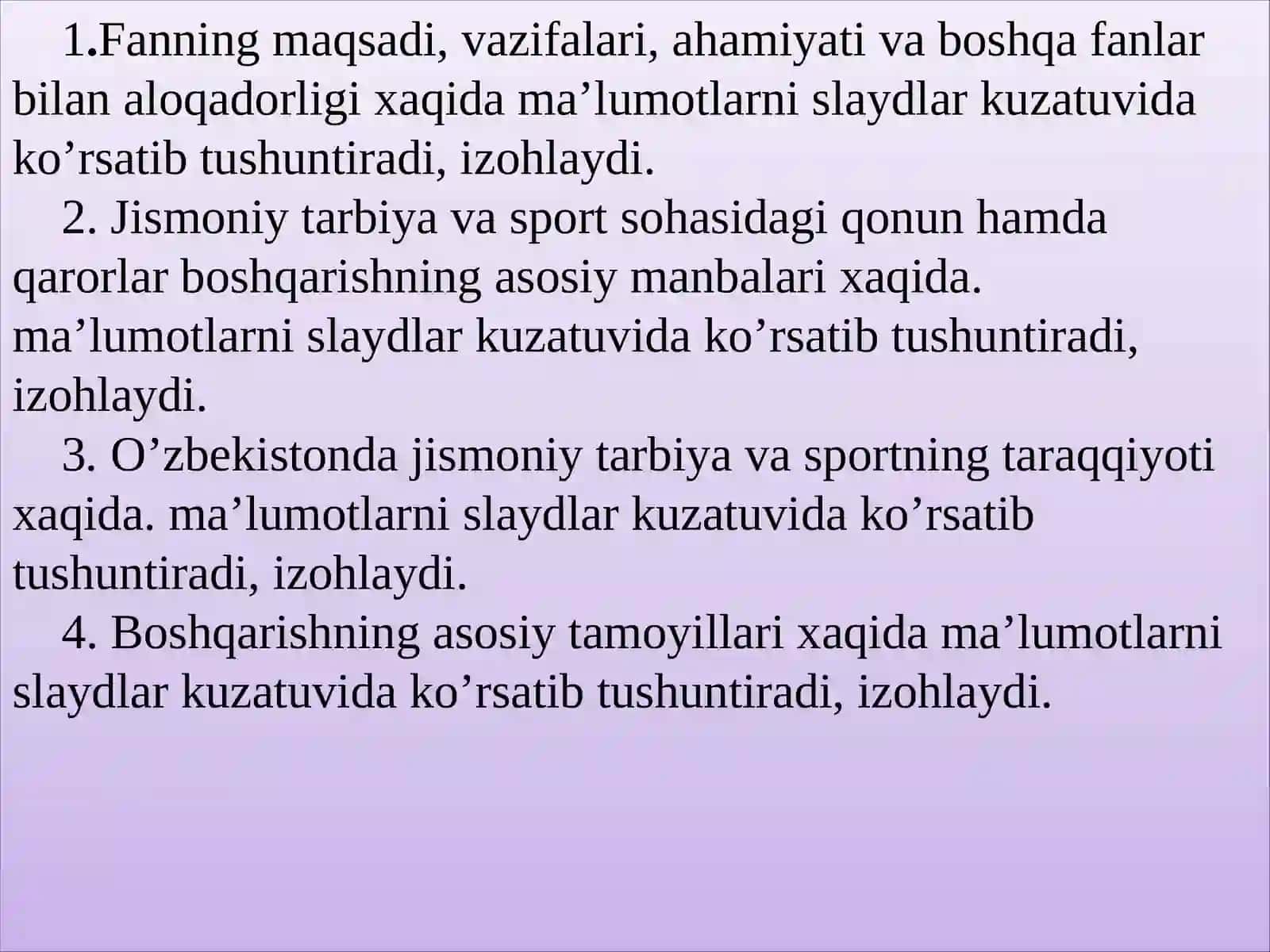 Jismoniy tarbiya va sportni boshqarishning nazariy asoslari 2