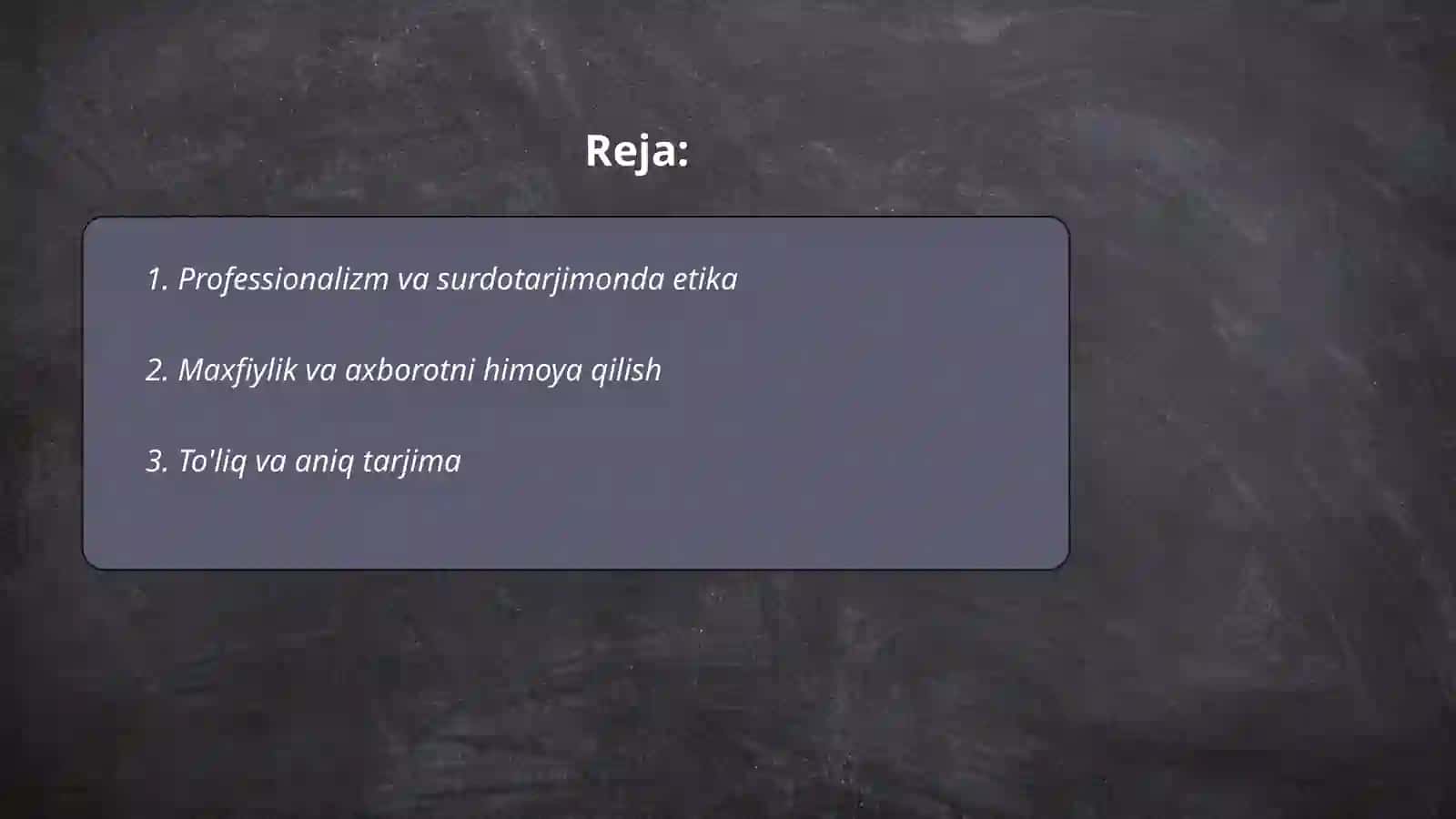 Surdotarjimonlik kasbiy etikasi fanining maqsad va vazifalari 2