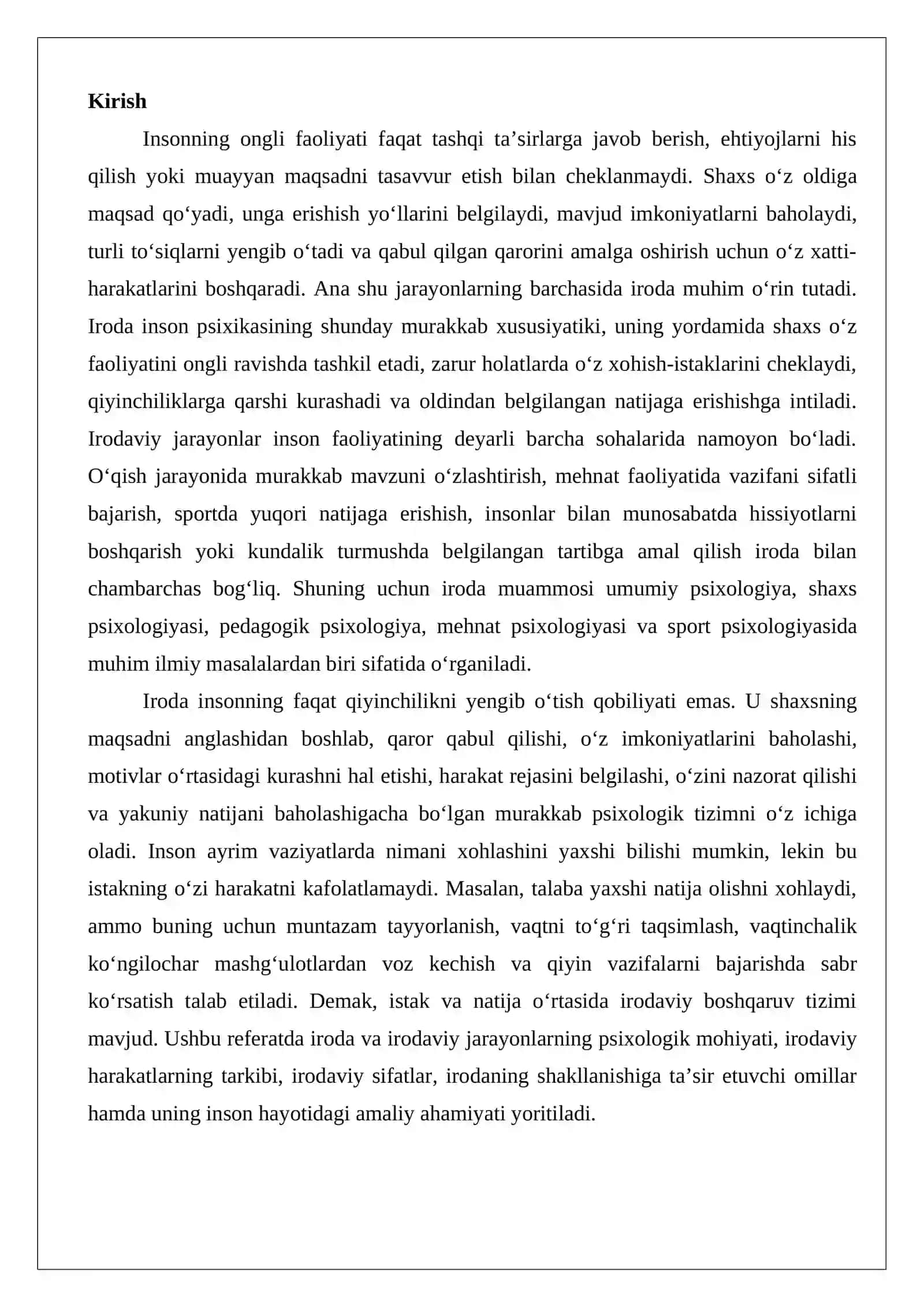 Irodaviy jarayonlar haqidagi umumiy tasavvurlar 2