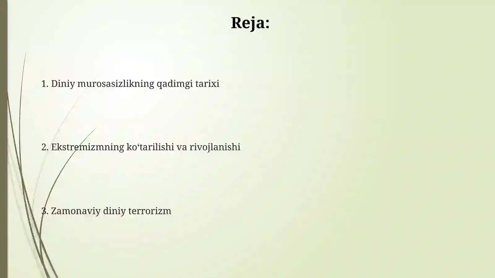 Diniyfanatizm, ekstremizm va terrorizmning tarixi 2