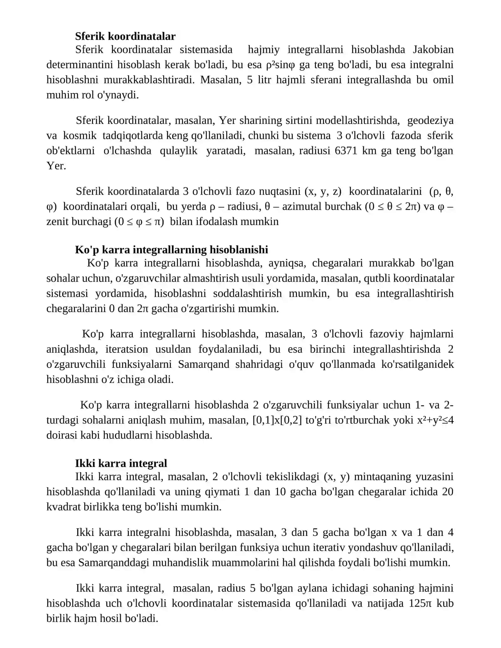 Karrali integrallar 2