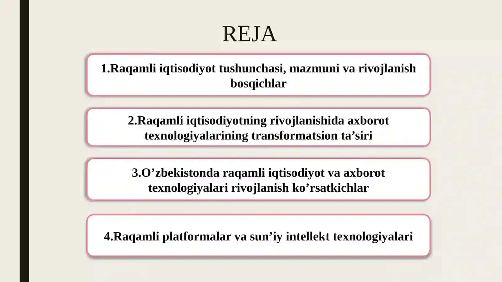 Raqamli iqtisodiyotda axborot texnologiyalarning o’rni va ahamiyati 2
