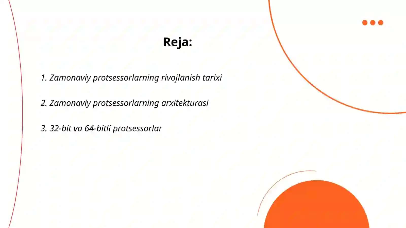 Zamonaviy protsessorlar, ularning turlari va xususiyatlari 2