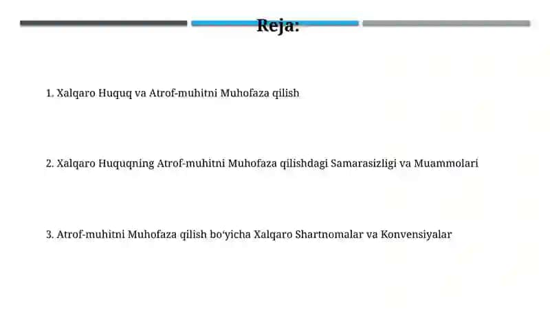 Xalqaro Huquq va Atrof-muhitni Muhofaza qilish 2