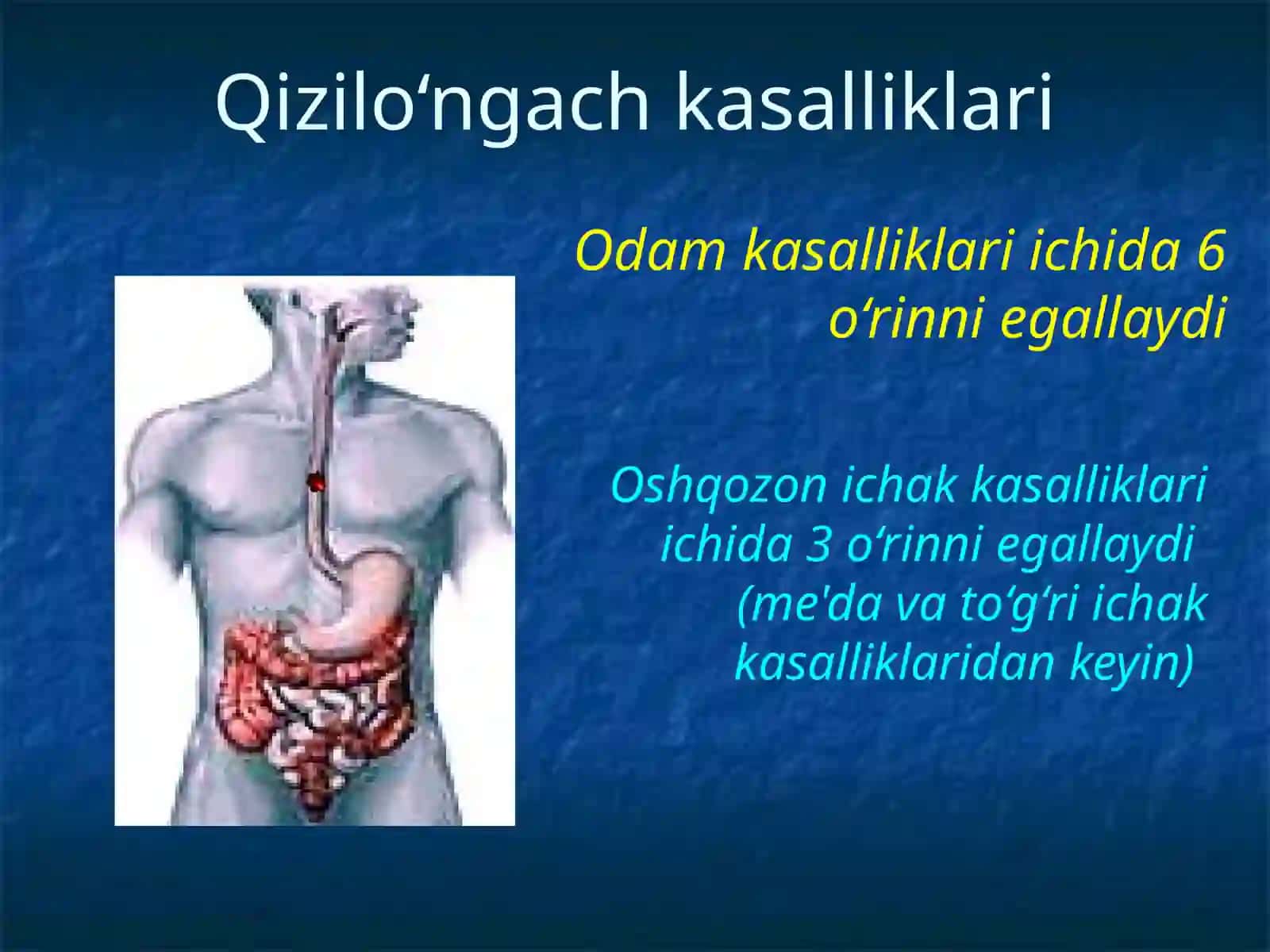 Bolalarda qizilo’ngach kuyishi va yot jismlari 2