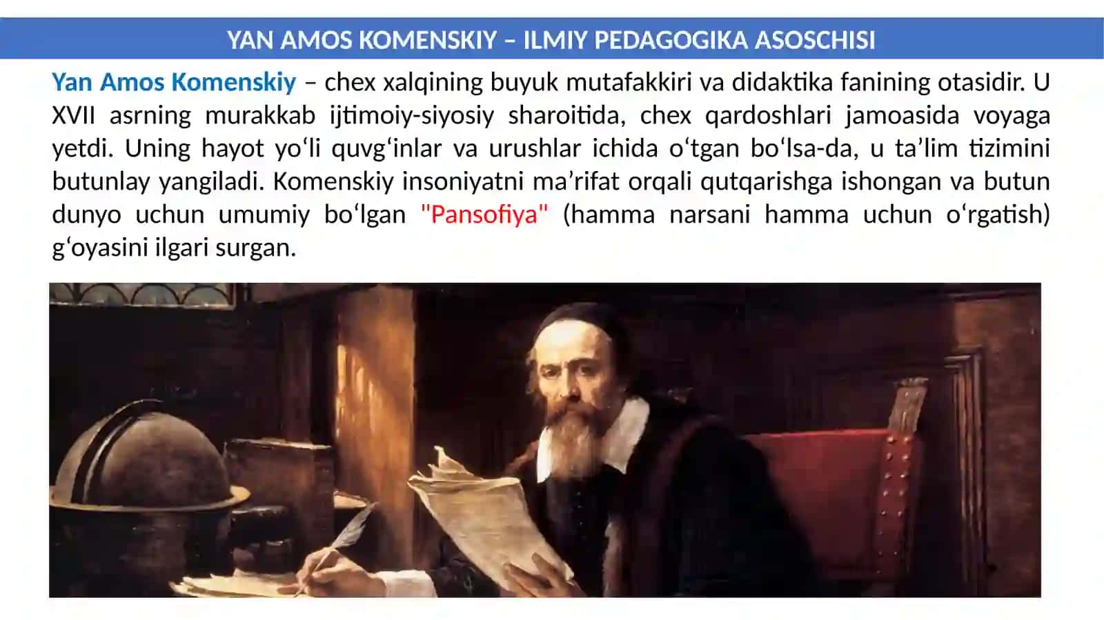 Y.A.Komenskiy ushenskiy tolstoy pedagogik tizimi 2