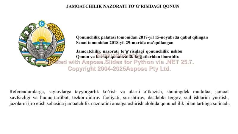 jamoatchilik nazorati to'g'risidagi qonun 2