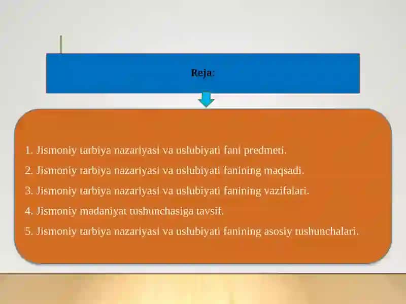 Jismoniy tarbiya nazariyasi va uslubiyati 2