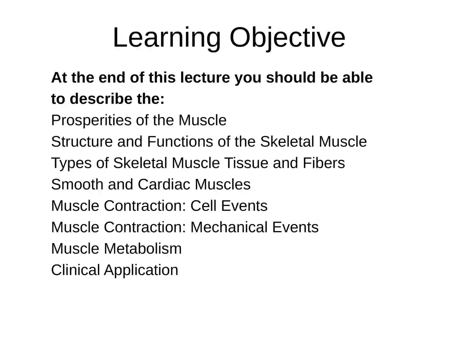 Skeletal Muscle Physiology 2