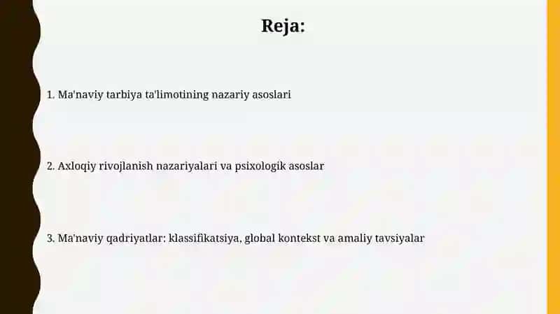Ma'naviy tarbiya nazariy asoslari 2