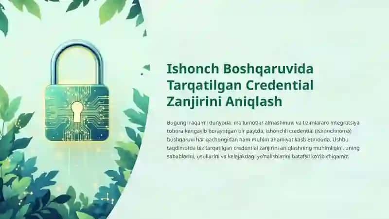 Mavzu:Ishonch boshqaruvida tarqatilgan credential zanjirini aniqlash. 2