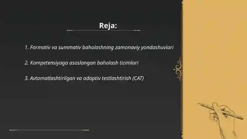 Nazorat qilish va baholashning zamonaviy usulari 2