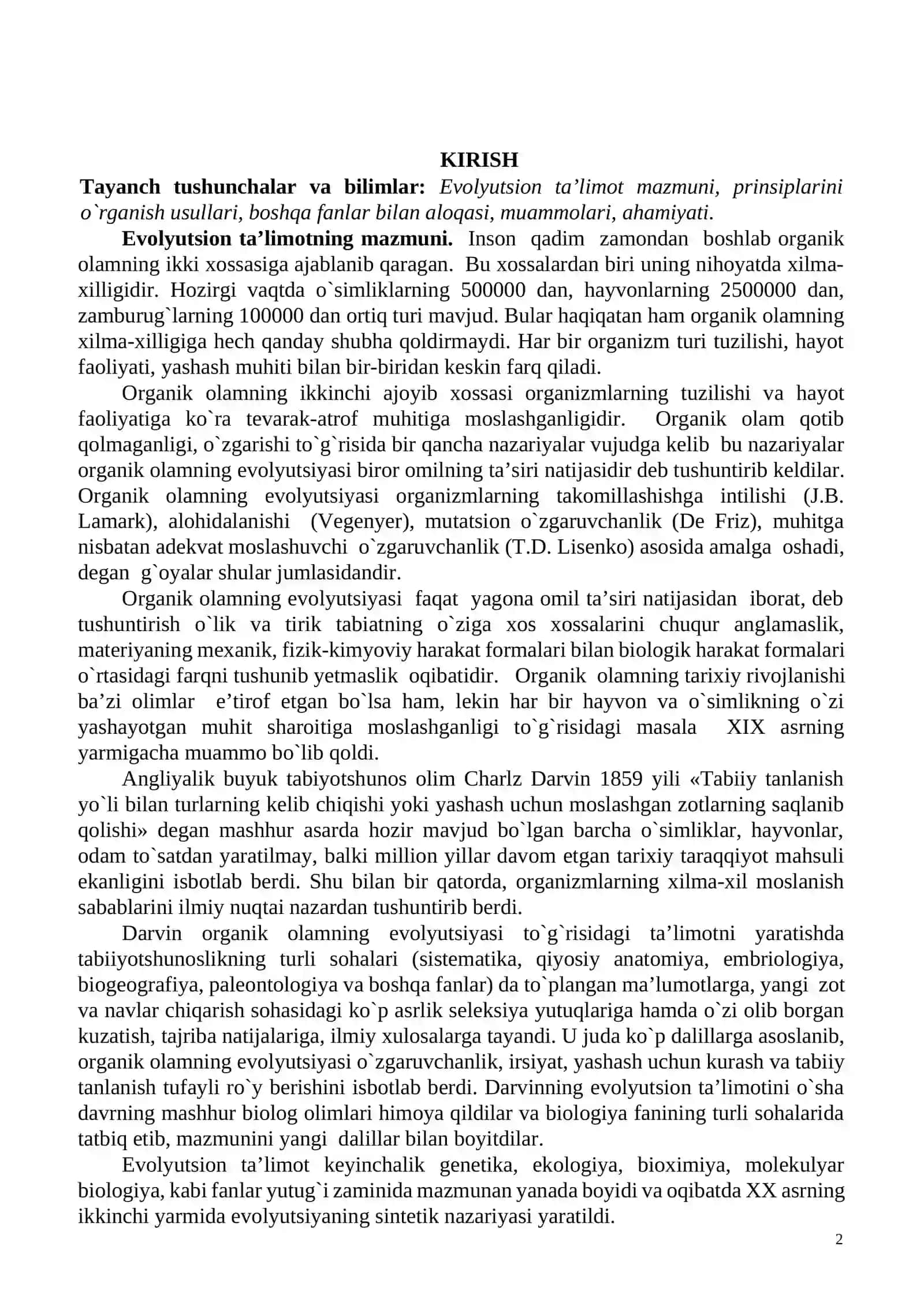 EVOLYUTSION PSIXOLOGIYAGA KIRISH 2
