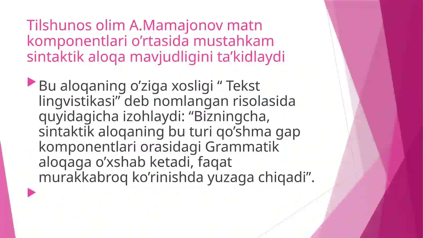 Matnni bog’lovchi vositalar 2