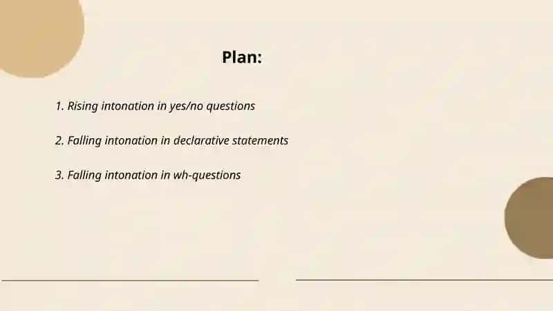 Intonation in question and statements 2