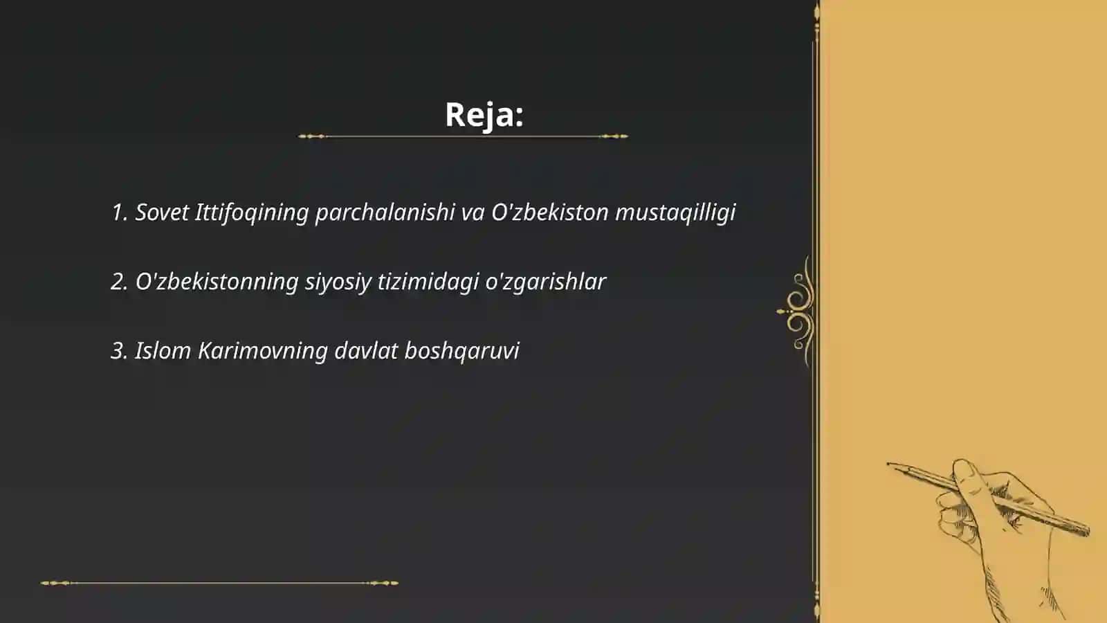 Qayta qurish yillarida O'zbekistondagi ijtimoiy-siyosiy vaziyat 2