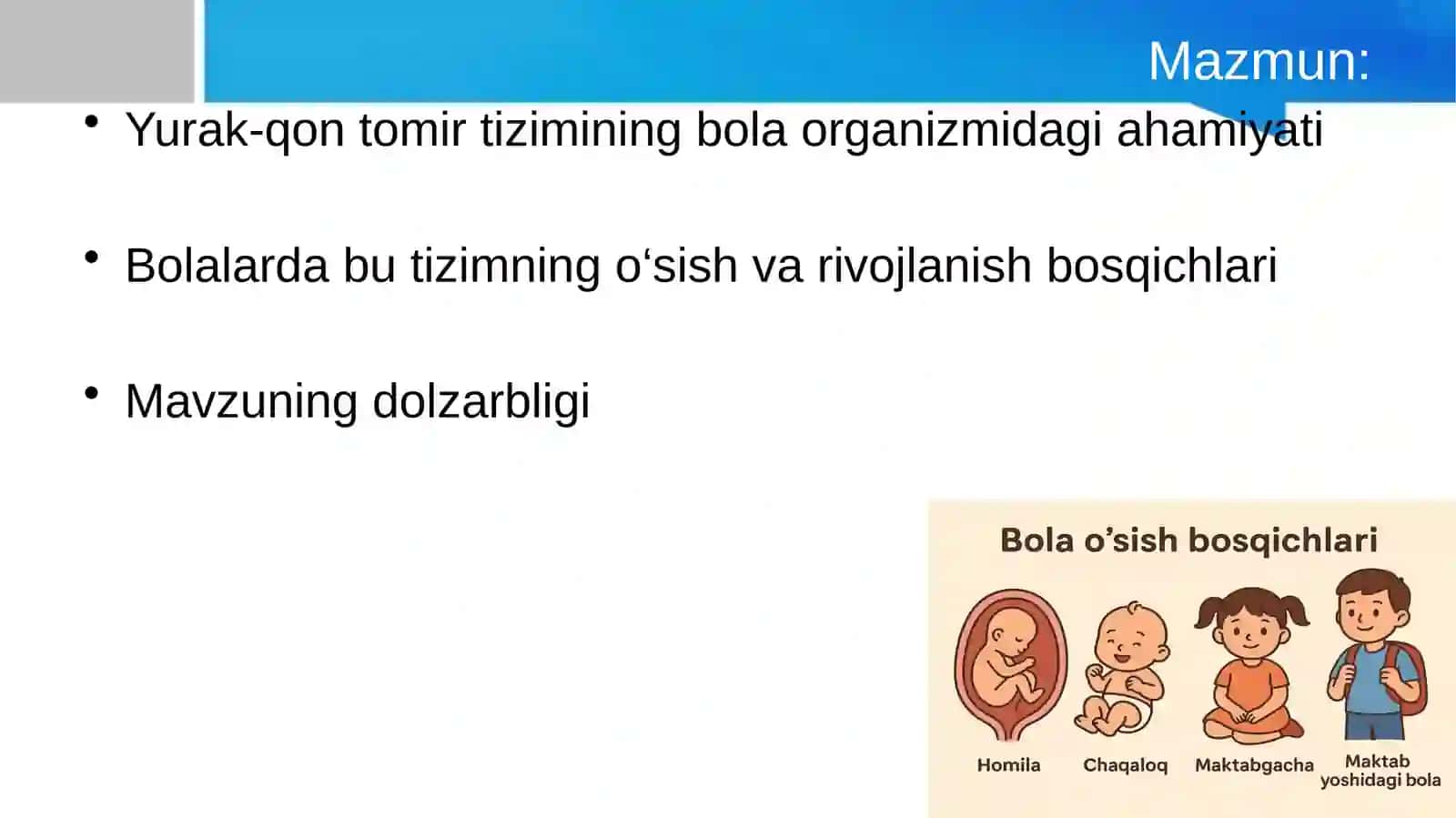 Bolalarda yurak-qon tomir tizimining anatomo-fiziologik xususiyatlari 2