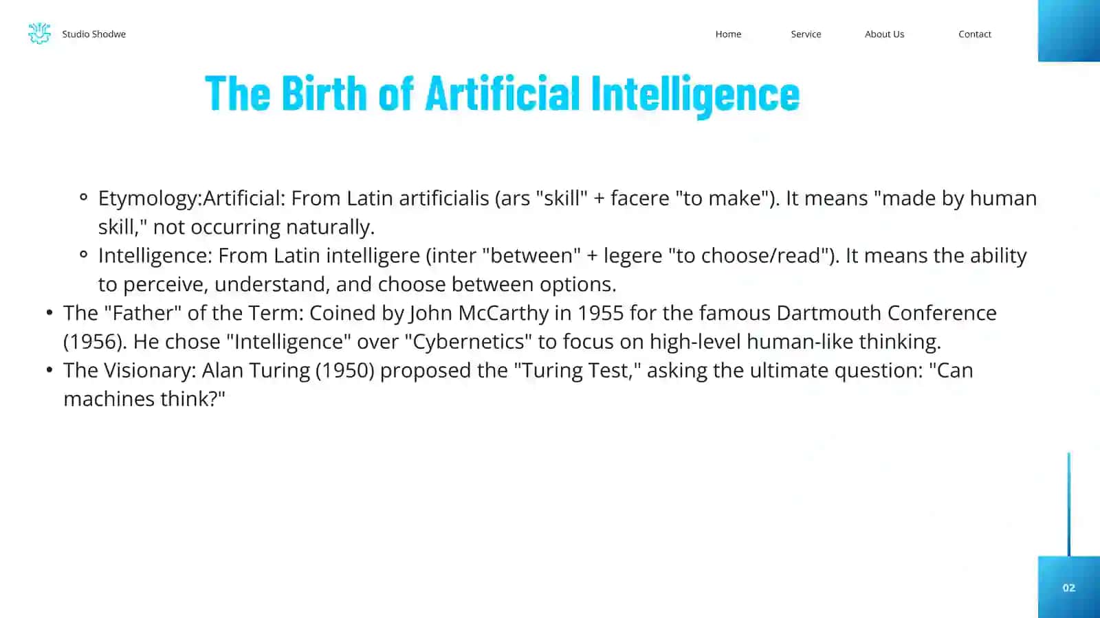The Birth of Artificial Intelligence 2