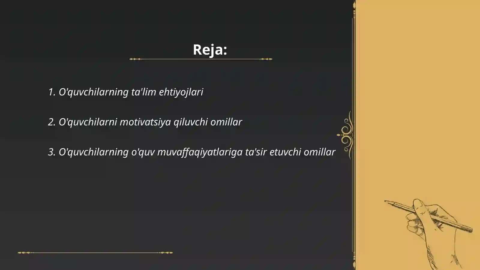 O'quvchilar qiziqishlarini o'rganish va uni tahlili 2