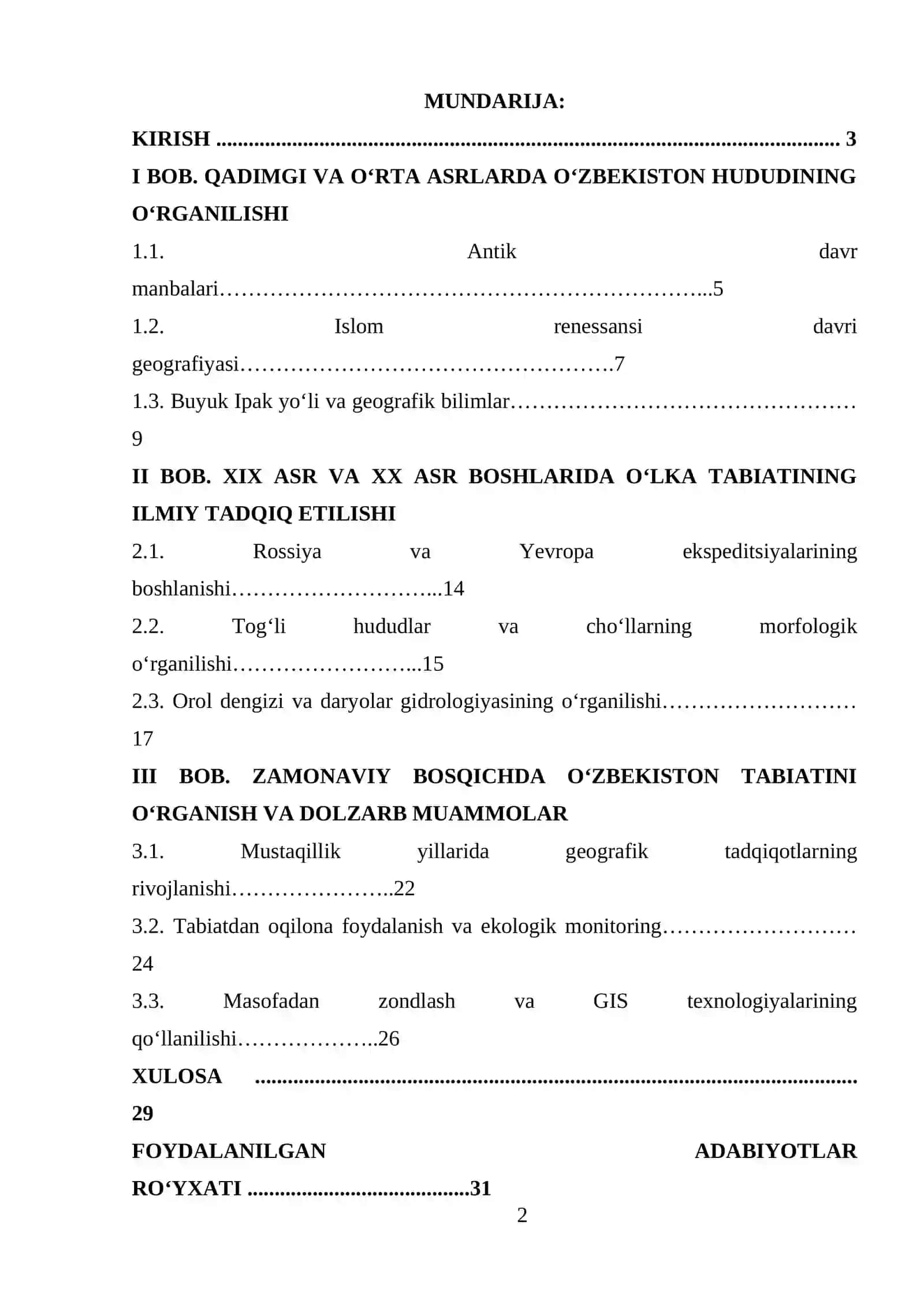 O‘zbekiston tabiatini geografik o‘rganilishi tarixi 2