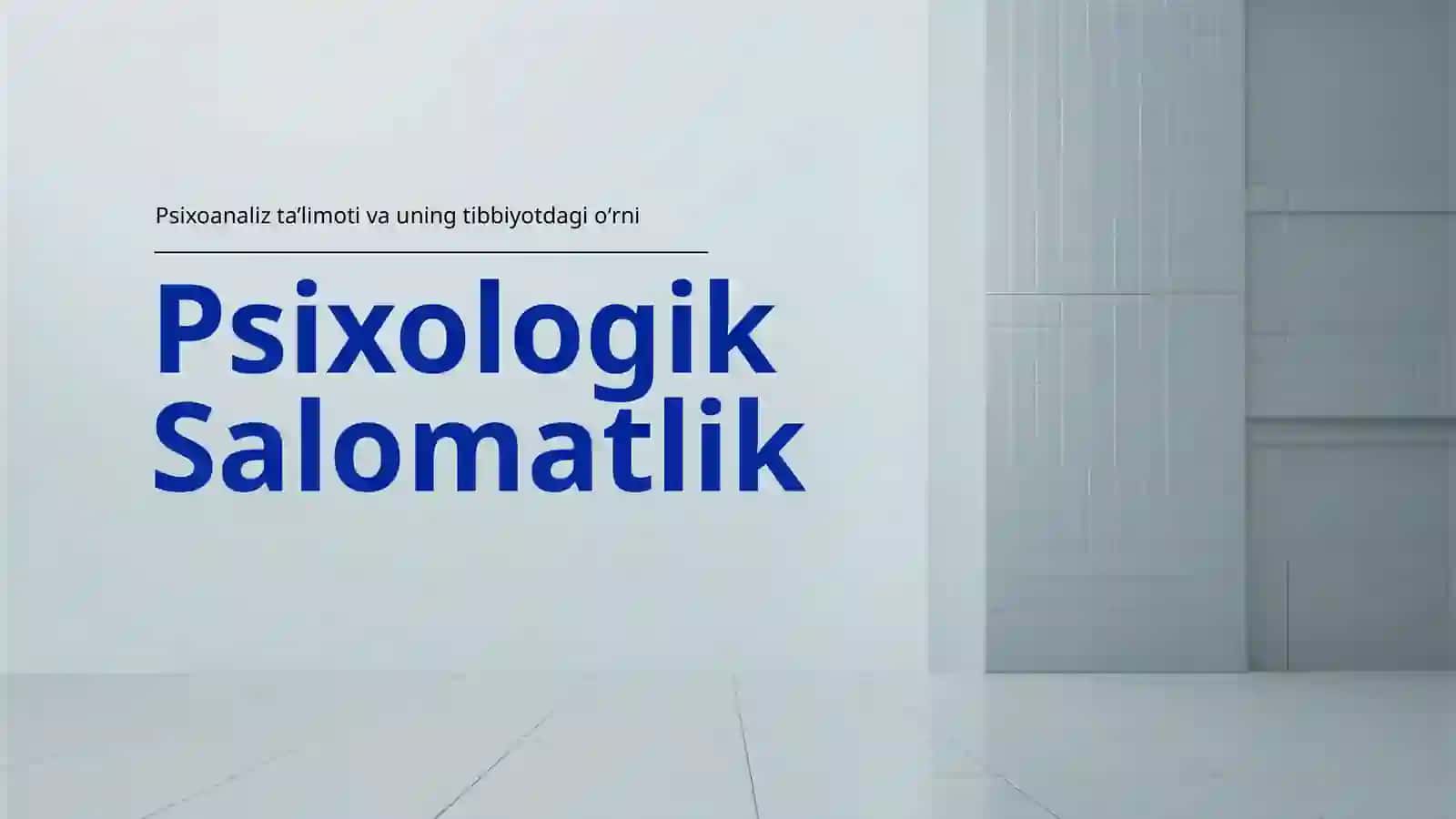 Psixologiya fanidan tayyorlagan mustaqil ish 2