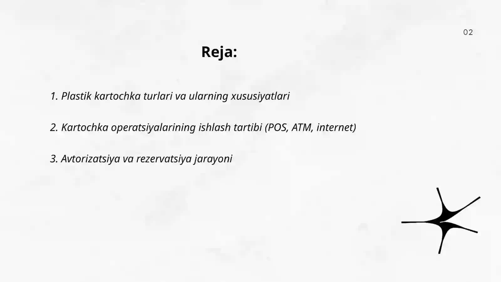 Plastik kartochkalar bilan hisob-kitoblar qilish va ularning hisobi 2