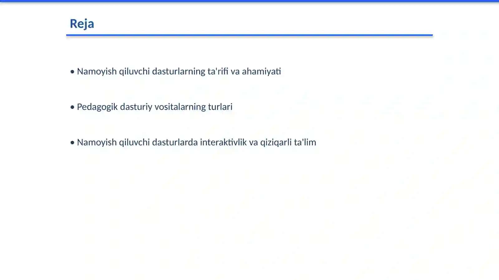 Namoyish qiluvchi dasturlarda pedagogik dasturiy vositalar 2