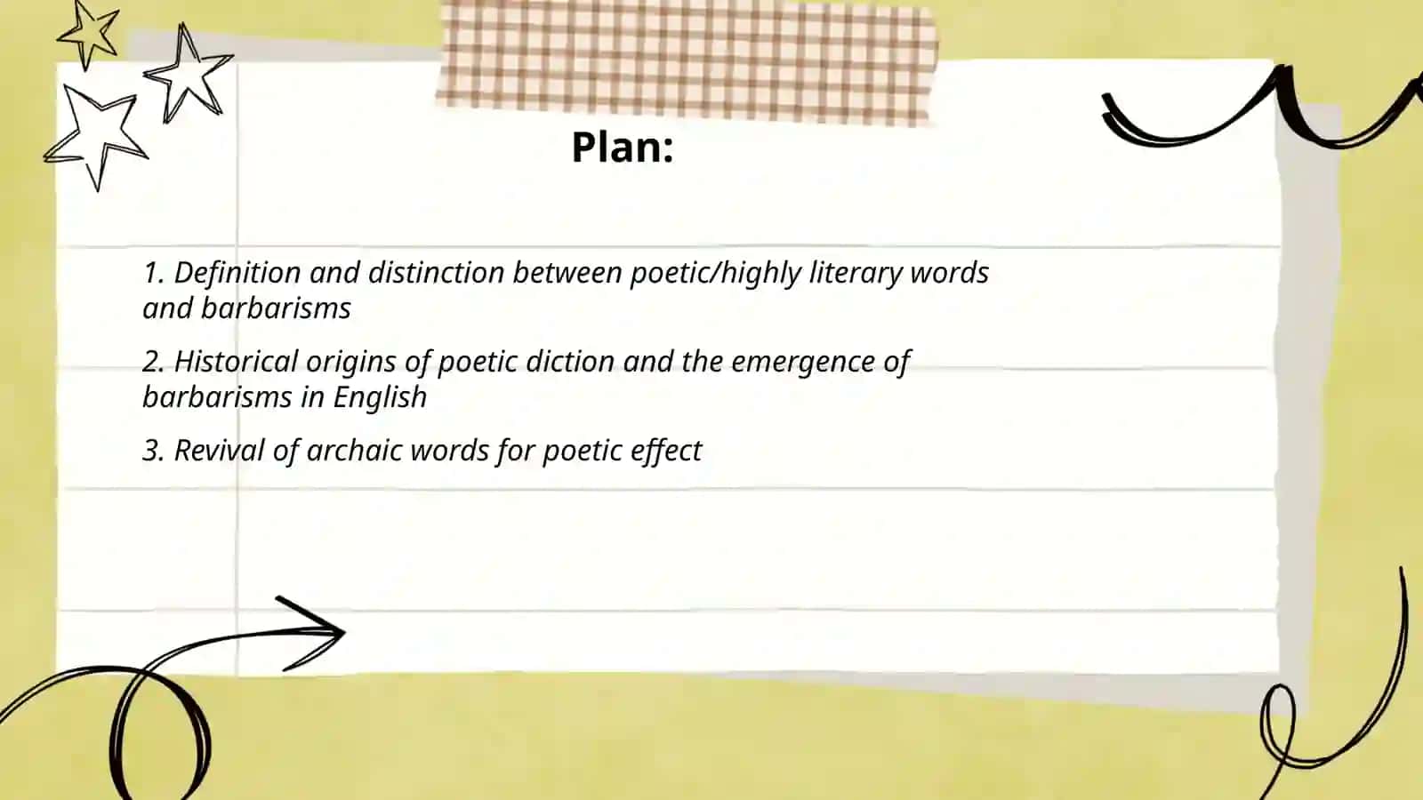 Poetic and Highly Literary Words vs. Barbarisms 2