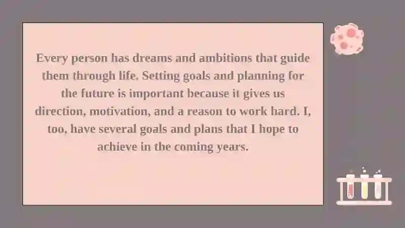 The future goals and plans 2