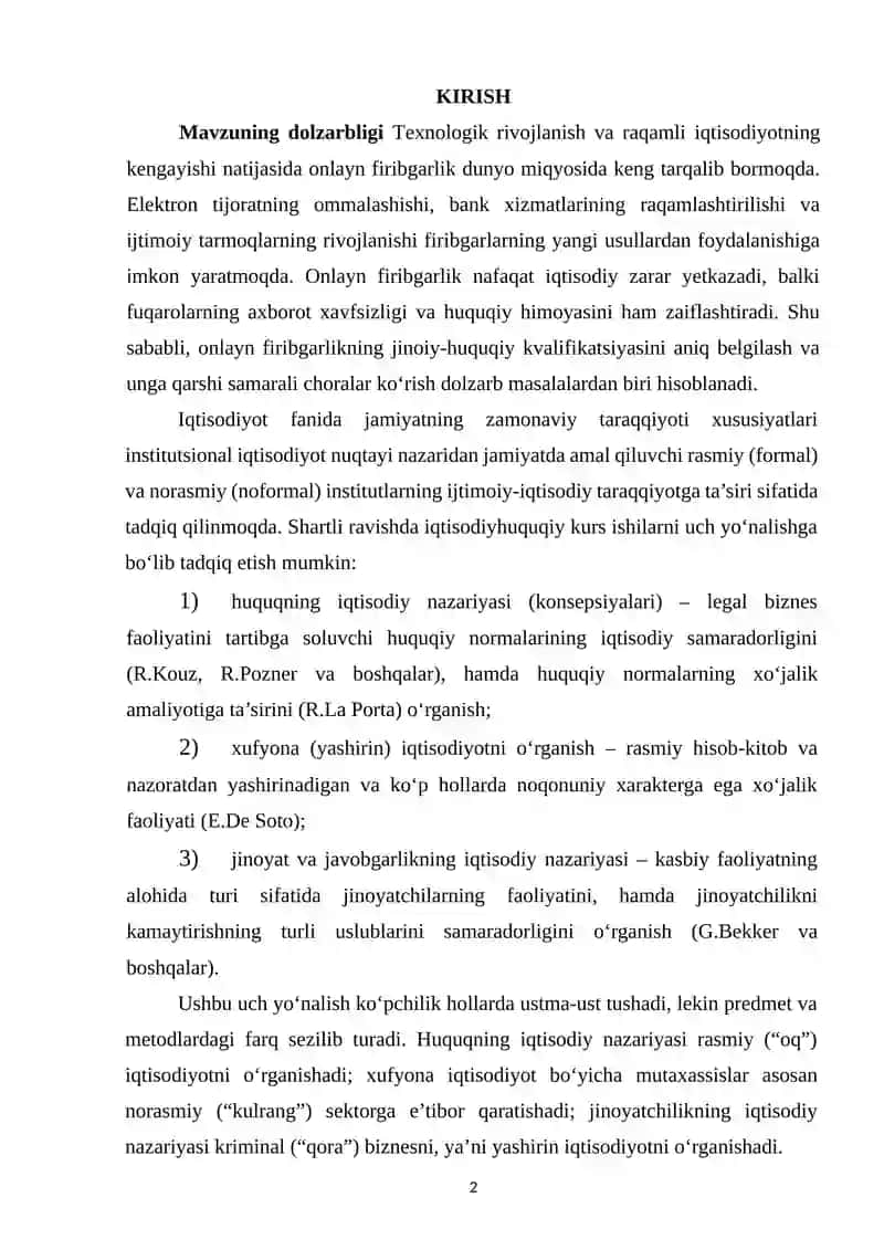 ONLAYN FIRIBGARLIKNING JINOIY-HUQUQIY KVALIFIKATSIYASI MASALALARI 2