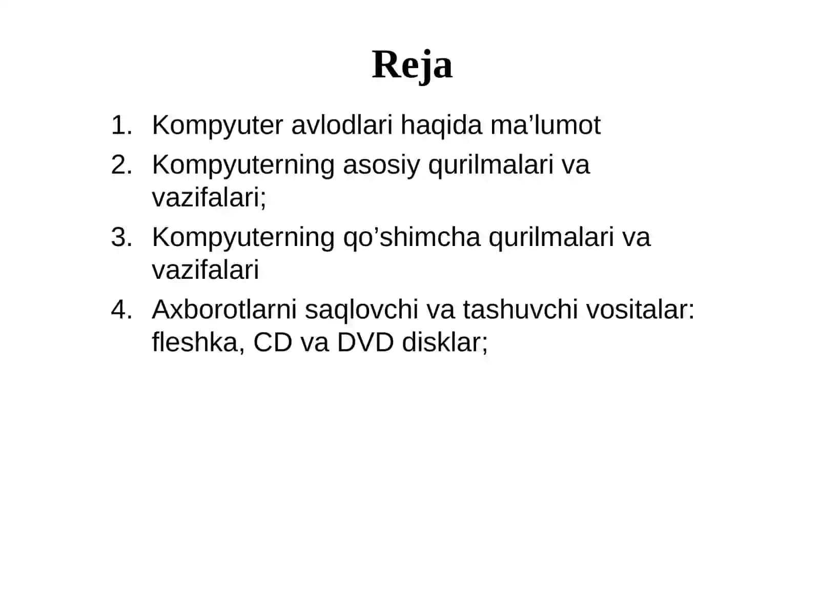 Zamonaviy kompyuterlar va ularning arxitekturasi 2