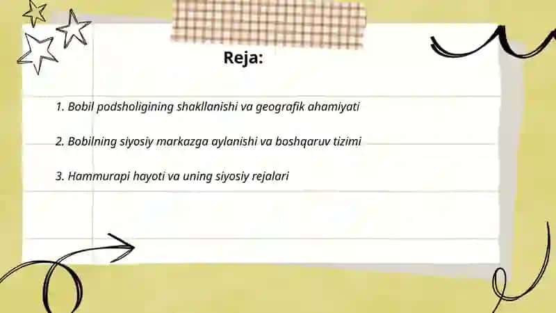 Bobil podsholigining yuksalishi 2