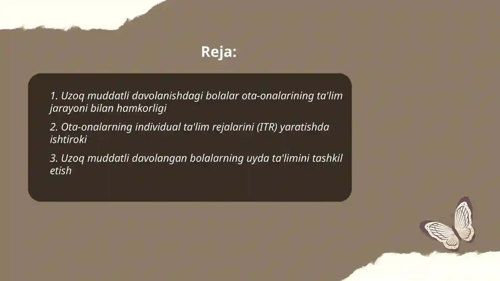 Uzoq muddatli davolanayotgan bolalar ota-onalari–ta'limiy jarayondagi eng muhim hamkor sifatida 2