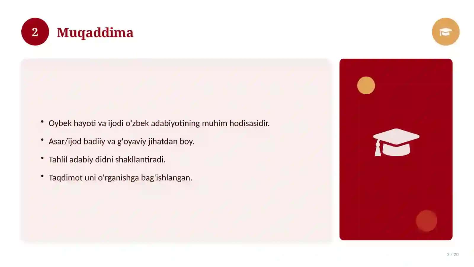 Oybek hayoti va ijodi 2