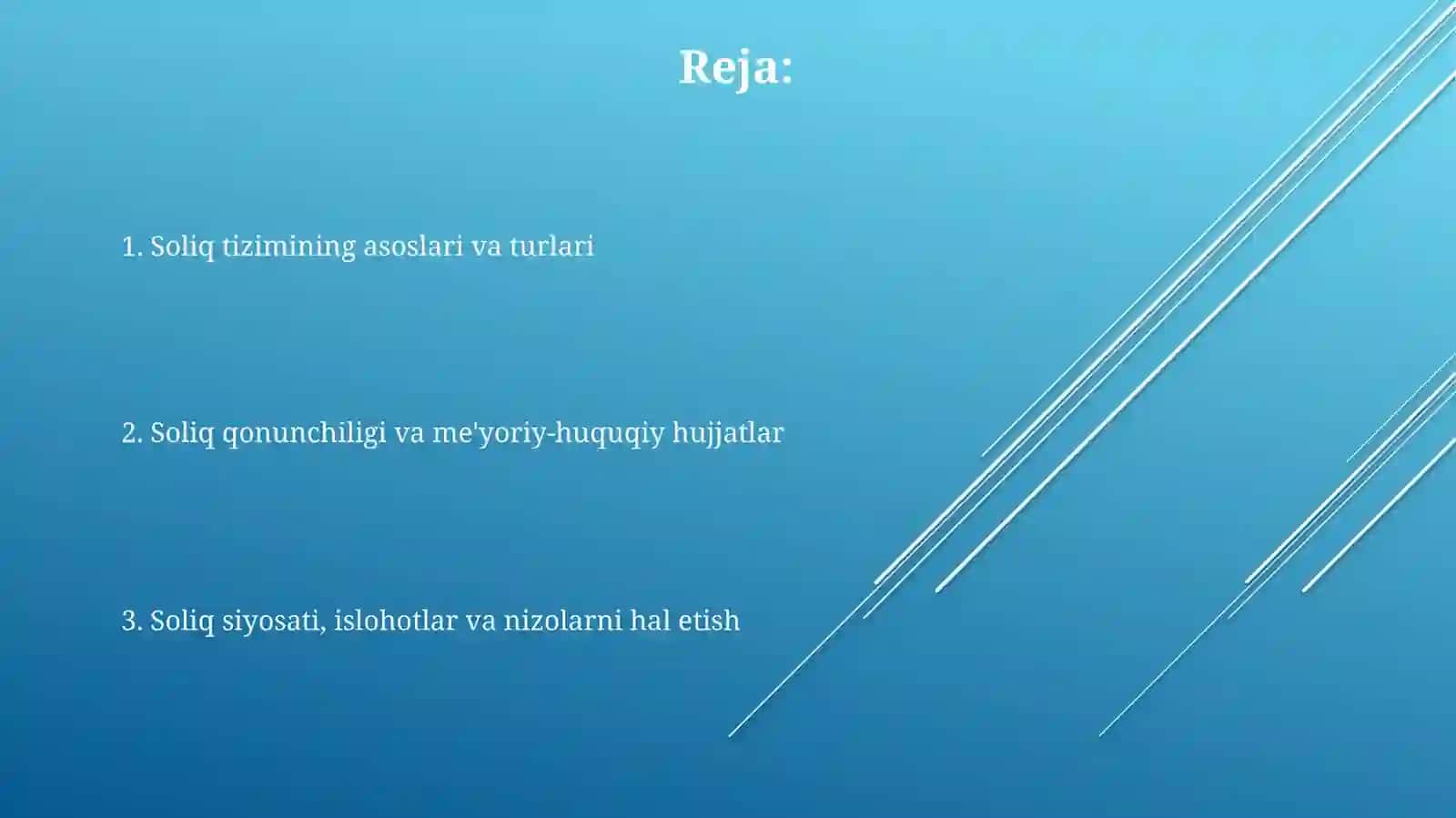 Soliq tizimi va qonunchilikda huquqiy asoslari 2