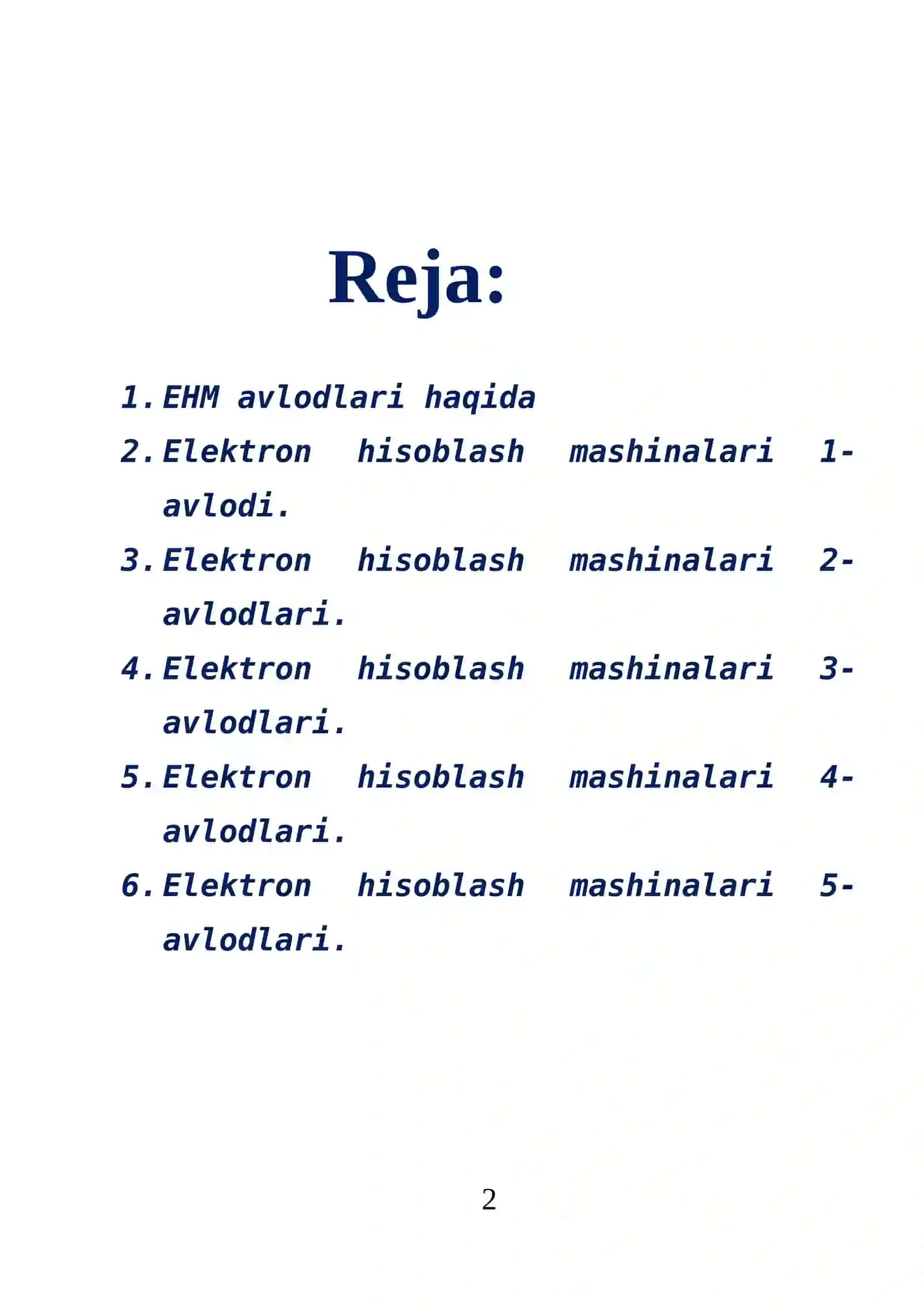EHM avlodlari 2
