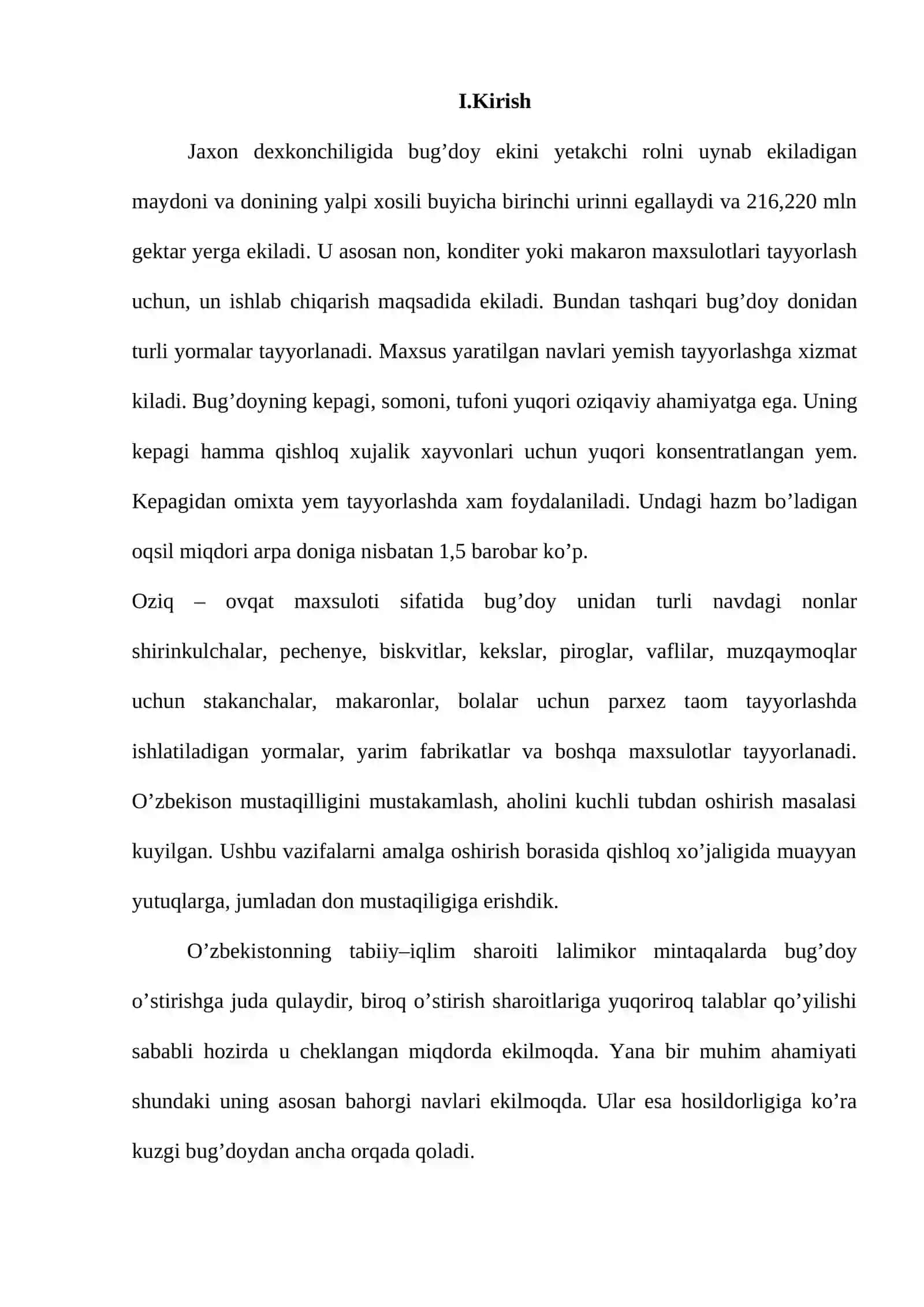Bug’doy seleksiyasi uchun dastlabki materialni o’rganish mavzusini o’qitish uslubi 2