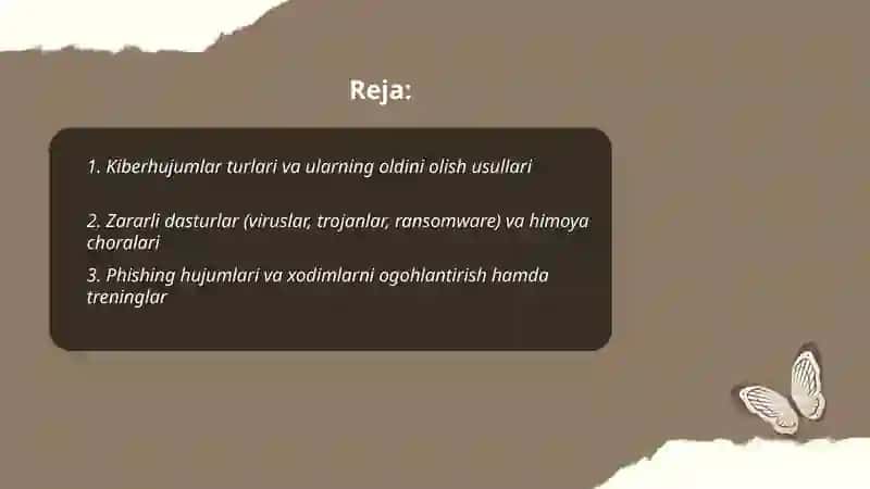 Axborot texnalogiya sohasidagi tahdidlar va ularning oldini olish 2