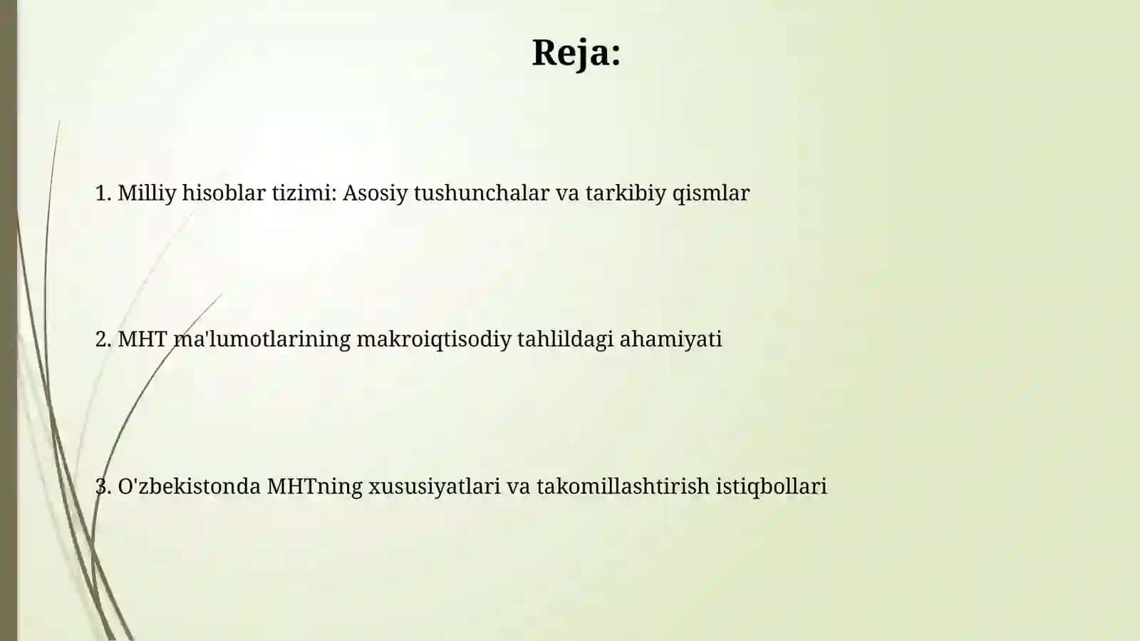 Milliy hisoblar tizimi va uning makroiqtisodiy tahlildagi ahamiyati 2