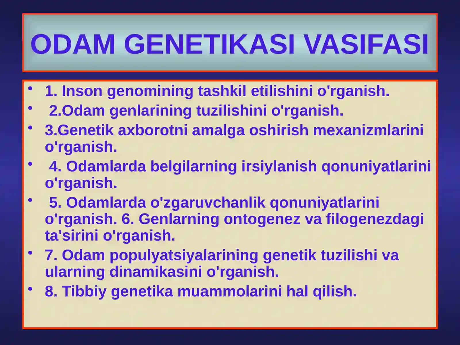Inson genetikasi 2