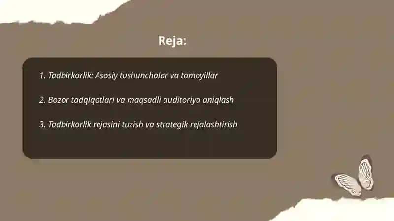 Tadbirkorlik va marketing 2