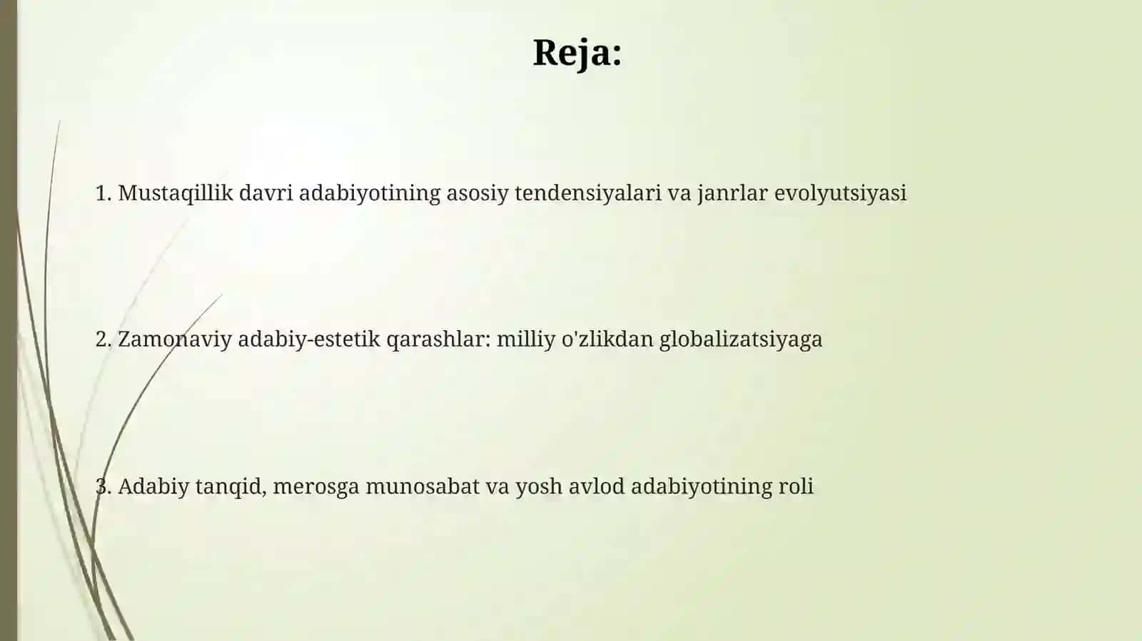 Istiqlol va bugungi adabiy-estetik qarashlar 2