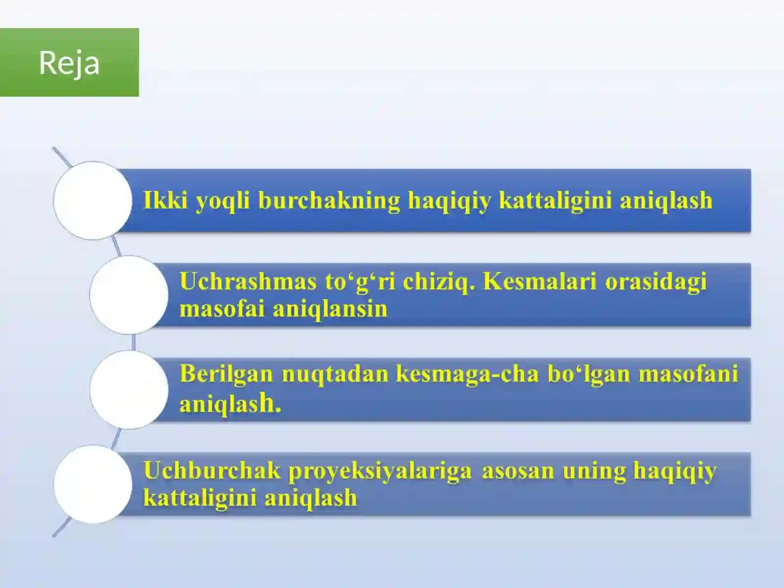 Proyeksiya tekisliklarini ketma-ket almashtirish usulida masalalar yechish 2