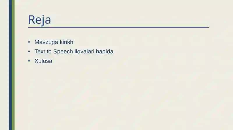 Matnni ovozga aylantirish 2