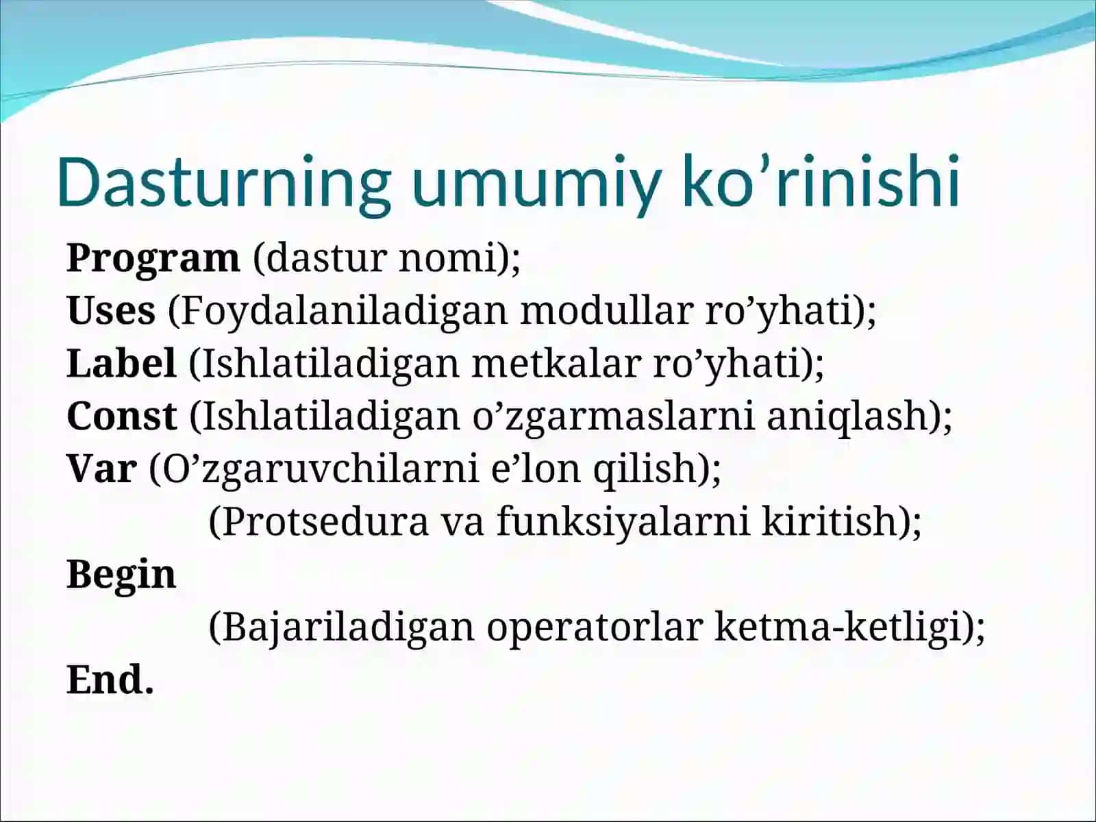 Dasturlar Tur 2