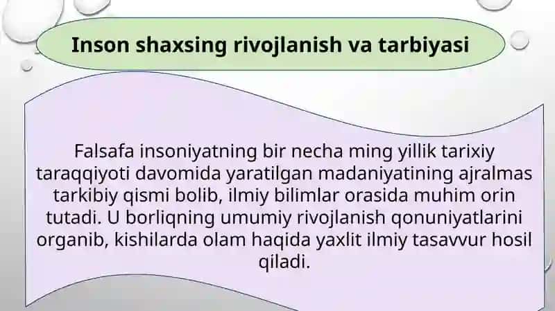 Insonning ma'naviy-kamolotida falsafiy dunyoqarashning roli 2